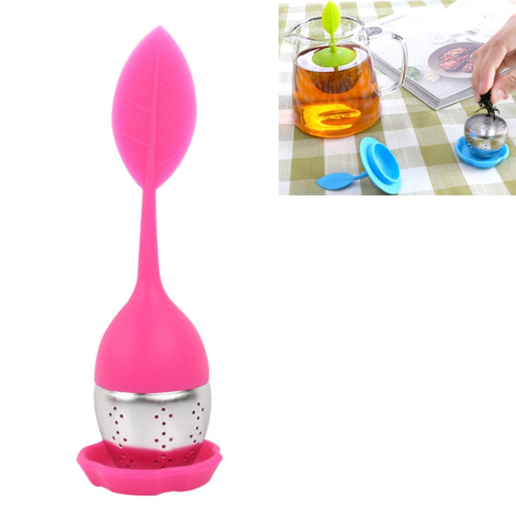 Stainless Steel Leaf Shape Silicone Tea Bag Tea Strainers