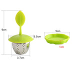 Stainless Steel Leaf Shape Silicone Tea Bag Tea Strainers