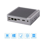 K660S Windows and Linux System Mini PC, Intel Celeron Processor N2840 Quad-Core 1.83- 2.25GHz, 8GB RAM + 128GB SSD, EU Plug