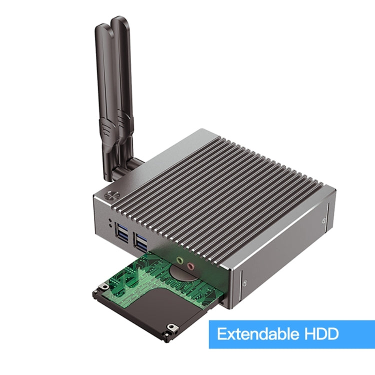 K660S Windows and Linux System Mini PC, Intel Celeron Processor N2840 Quad-Core 1.83- 2.25GHz, 8GB RAM + 128GB SSD, EU Plug
