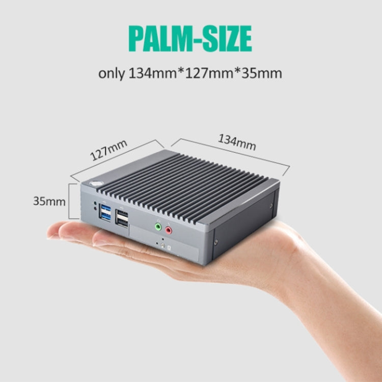 K660S Windows and Linux System Mini PC, Intel Celeron Processor N2840 Quad-Core 1.83- 2.25GHz, 8GB RAM + 128GB SSD, EU Plug