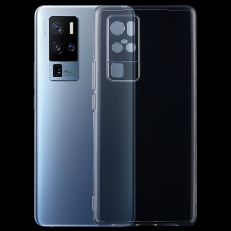 0.75mm Ultra-thin Transparent TPU Soft Protective Case, For Vivo X50 Pro+
