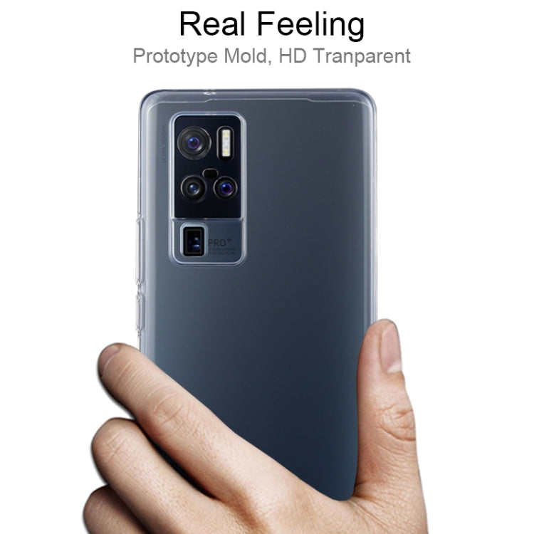 0.75mm Ultra-thin Transparent TPU Soft Protective Case, For Vivo X50 Pro+