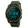 SKMEI 1257 Men Fashionable Outdoor 50m Waterproof Digital Watch Sports Wrist Watch