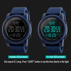 SKMEI 1257 Men Fashionable Outdoor 50m Waterproof Digital Watch Sports Wrist Watch