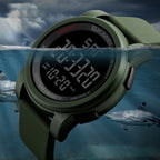 SKMEI 1257 Men Fashionable Outdoor 50m Waterproof Digital Watch Sports Wrist Watch