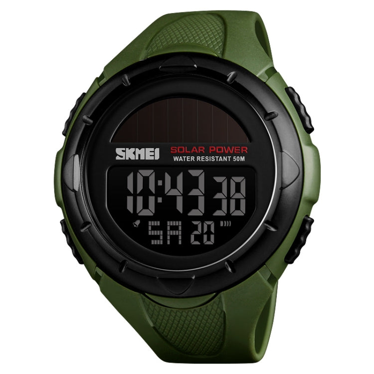 SKMEI 1405 Fashion Solar Power Outdoor Sports Watch Multifunctional 50m Waterproof Men Digital Watch