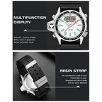 SANDA 3008 Multifunctional Men Outdoor Sports Noctilucent 50m Waterproof Digital Wrist Watch — view 16