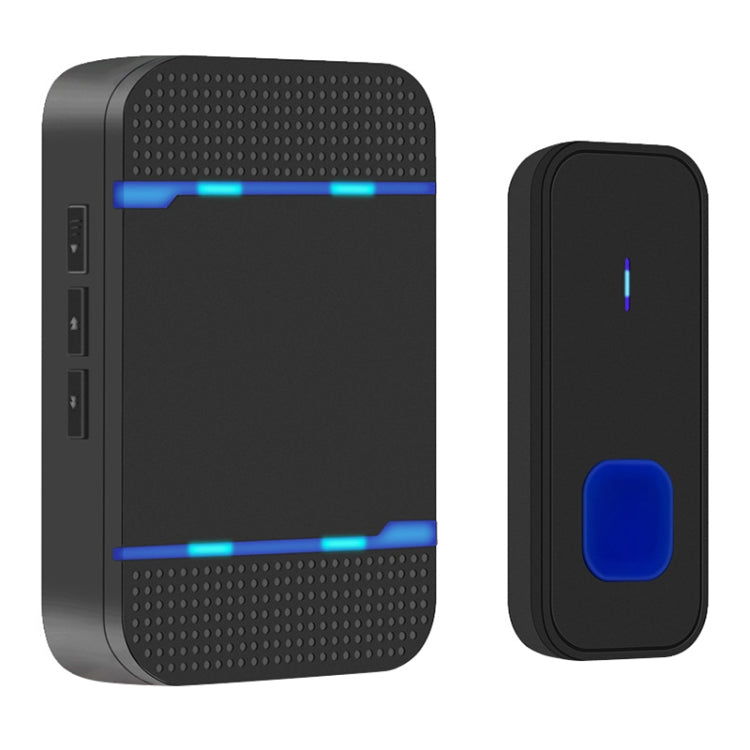 N15K-1T1-B 110dB Wireless IP55 Waterproof Low Power Consumption WiFi Doorbell Receiver with Night Light, 53 Music Options, Receiver Distance: 300m