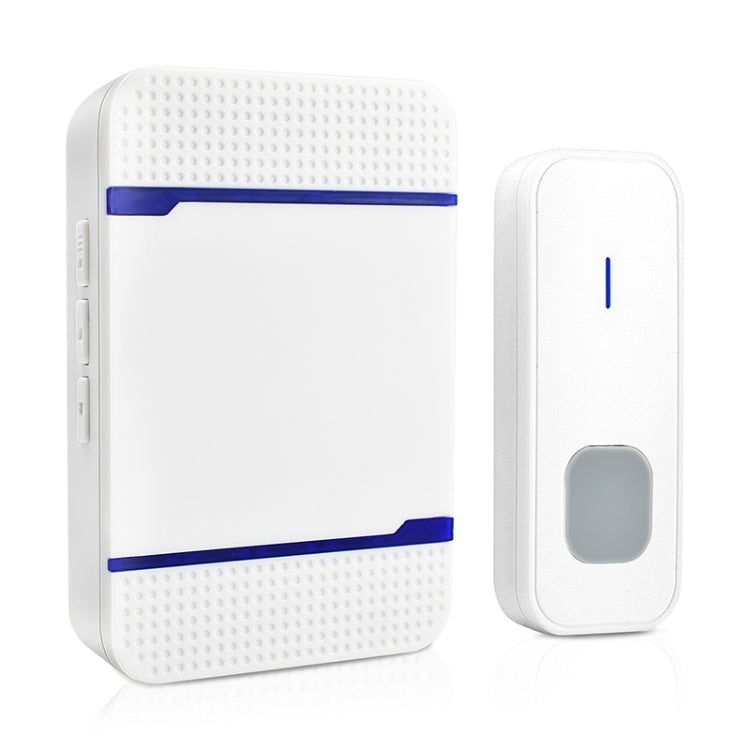 N15K-1T1-B 110dB Wireless IP55 Waterproof Low Power Consumption WiFi Doorbell Receiver with Night Light, 53 Music Options, Receiver Distance: 300m
