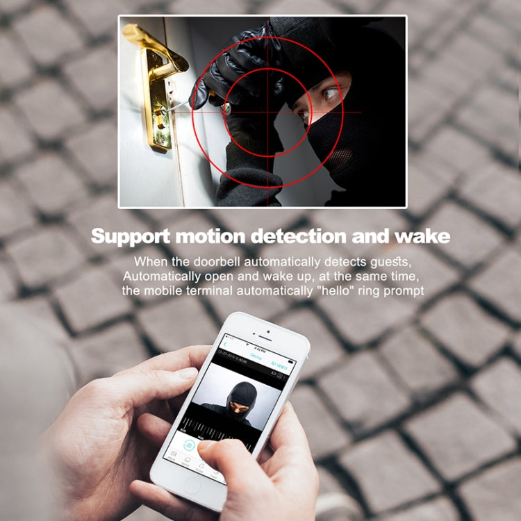 M101 WiFi Intelligent Video Doorbell, Support Infrared Night Vision / Motion Detection / Two-way Intercom / 32GB SD Card