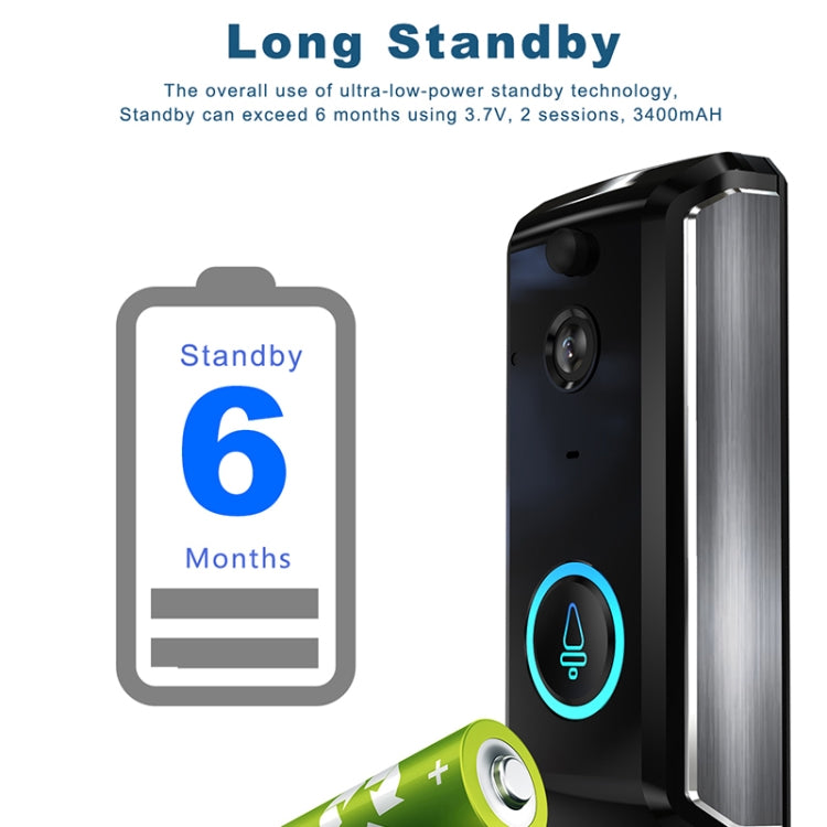 M101 WiFi Intelligent Video Doorbell, Support Infrared Night Vision / Motion Detection / Two-way Intercom / 32GB SD Card