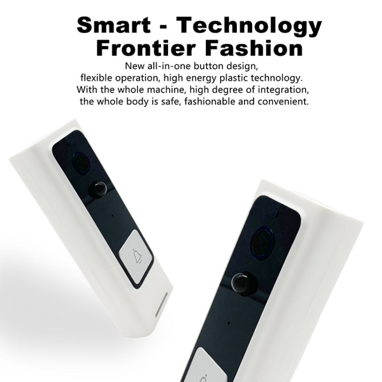 M200B WiFi Intelligent Square Button Video Doorbell, Support Infrared Motion Detection & Adaptive Rate & Two-way Intercom & Remote / PIR Wakeup