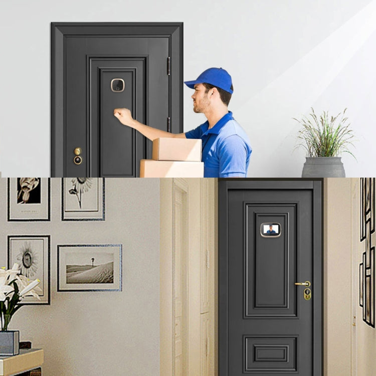 SF550 4.3 inch Screen 1.0MP Security Digital Door Viewer with 12 Polyphonic Music, Support PIR Motion Detection & Infrared Night Vision & 145 Degrees Wide Angle & TF Card — view 5