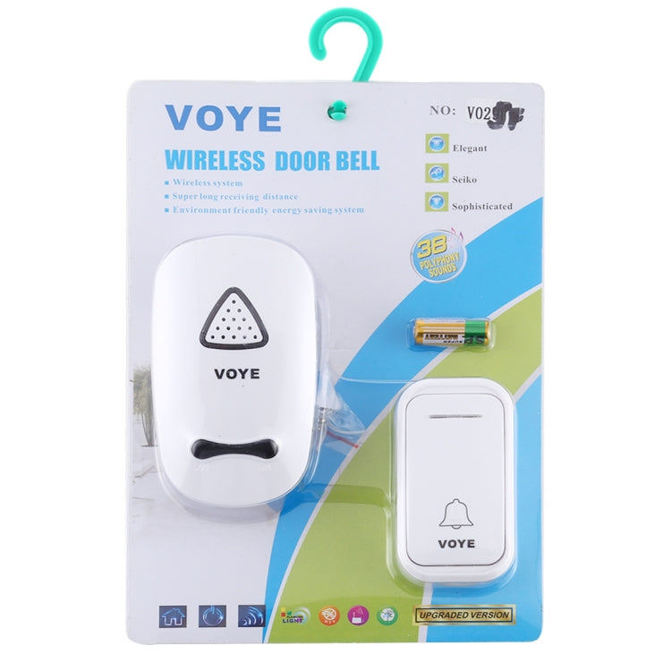VOYE V025F Home Music Remote Control Wireless Doorbell with 38 Polyphony Sounds, US Plug — view 6