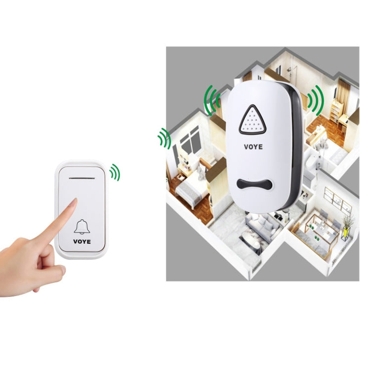 VOYE V025F Home Music Remote Control Wireless Doorbell with 38 Polyphony Sounds, US Plug — view 8