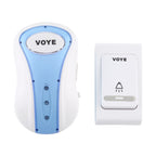 VOYE V008B Home Music Remote Control Wireless Doorbell with 38 Polyphony Sounds, US Plug — V008B