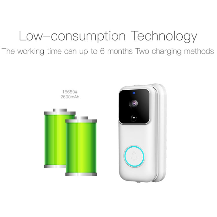 Anytek B60 720P Smart WiFi Video Visual Doorbell, Support APP Remote & PIR Detection & TF Card — view 3