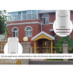 CACAZI V027G One Button Three Receivers Self-Powered Wireless Home Kinetic Electronic Doorbell, UK Plug — view 8