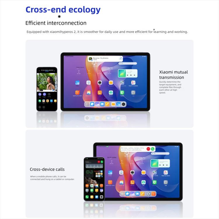 REDMI Pad 2 11 inch, 6GB+256GB, HyperOS 2, MediaTek G100-Ultra Octa Core CPU