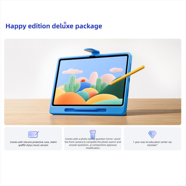 REDMI Pad 2 11 inch Tablet PC, HyperOS 2, MediaTek G100-Ultra Octa Core CPU, 8GB+128GB