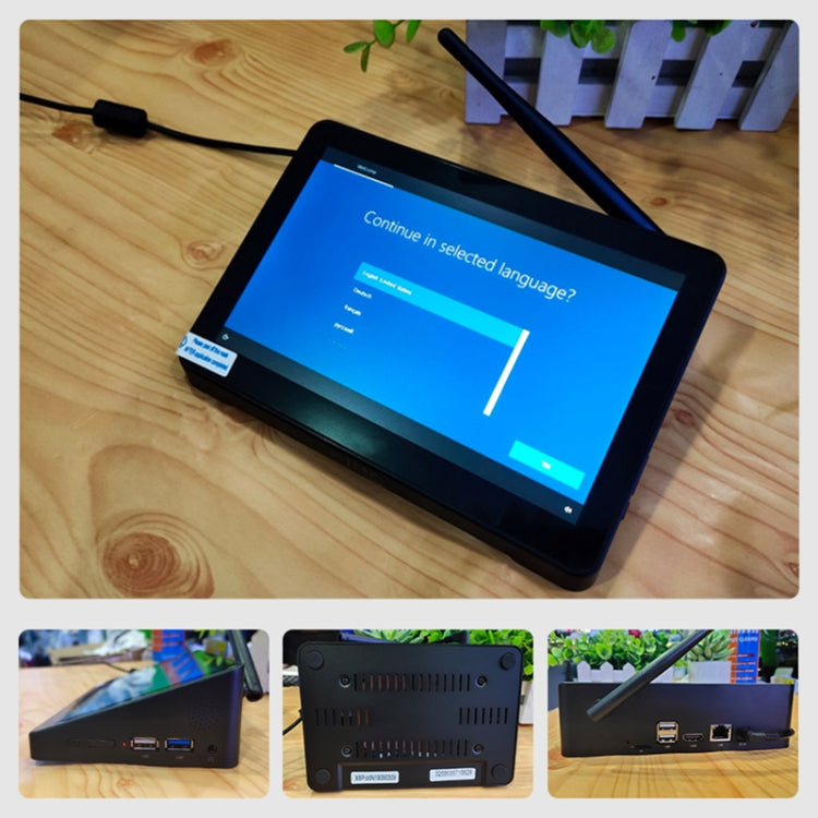 PiPo X9S All-in-One Mini PC, 9.0 inch, Windows 10 Intel Celeron J4105 Quad Core, US Plug, 4GB+64GB