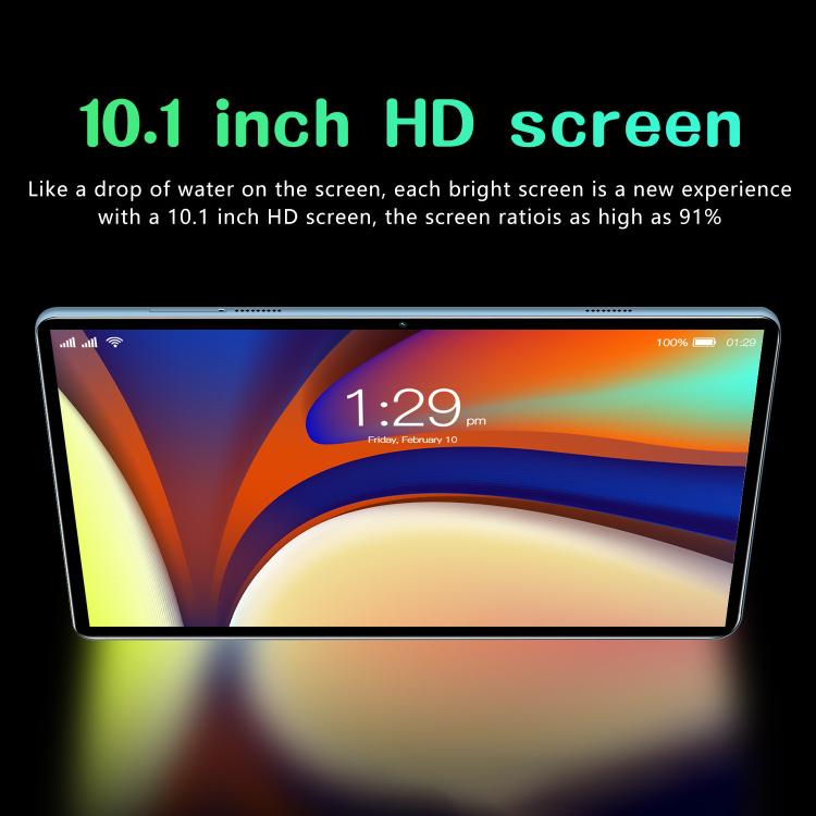 BDF P70 10.1 inch 4G LTE Tablet PC, 6GB+128GB, Android 10 MTK6750 Octa Core, Support Dual SIM, EU Plug, 8GB+256GB, EU Plug