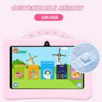 7 inch WiFi Kids Tablet PC with Portable Astronaut Silicone Case, 1GB+16GB, Android 8.0 MTK6735 Quad Core CPU, UK Plug