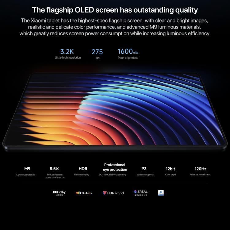 Xiaomi Pad 7 Ultra 14 inch Soft Light Screen, HyperOS 2, XRING O1 3nm Deca Core CPU