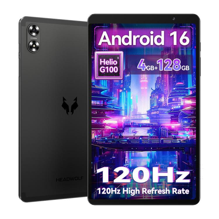 HEADWOLF Fpad6 SE 8.7 inch 4G LTE Tablet PC, 4GB+128GB, Android 16 MT8781 Octa Core Support Dual SIM, Global Version with Google Play