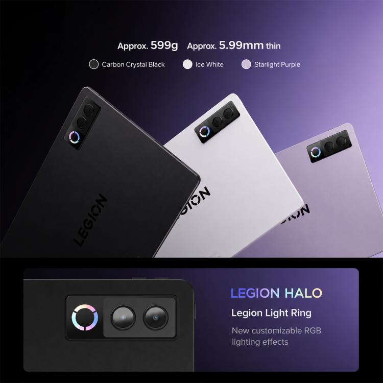 Lenovo LEGION Y900 13 AI Tablet, 13 inch Wi-Fi, 16GB+256GB, Android 16, Snapdragon 8 Elite Octa Core, US Plug