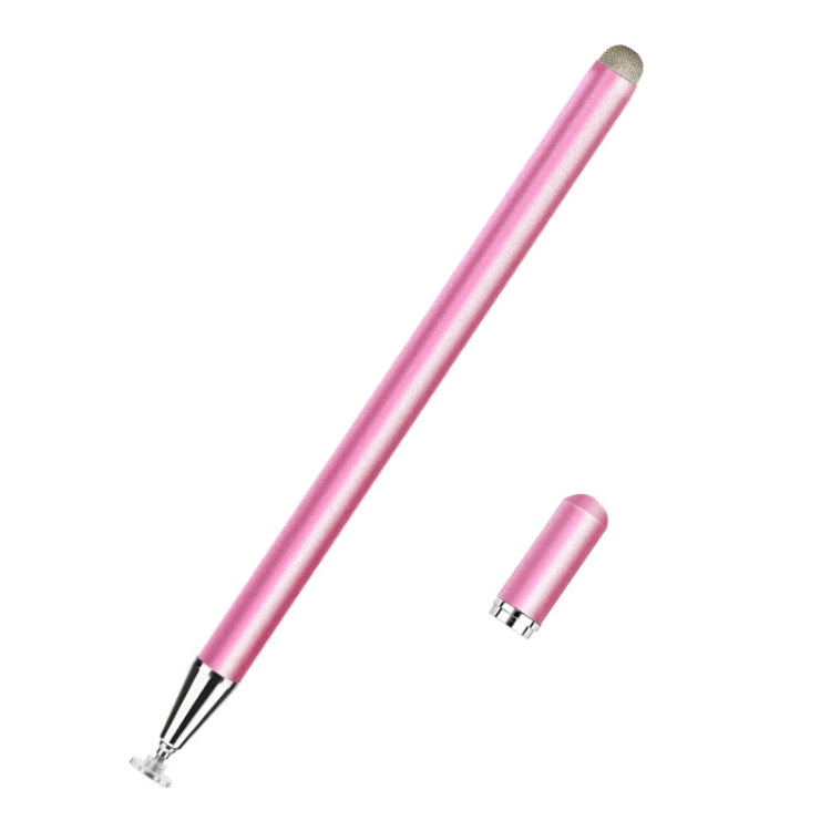 JD02 Universal Magnetic Pen Cap Pan Head + Fiber Cloth 2 in 1 Stylus Pen for Smart Tablets and Mobile Phones — Cosmic Grey