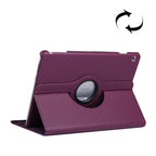 Litchi Texture Horizontal Flip 360 Degrees Rotation Leather Case for Huawei MediaPad T5 10.1, with Holder