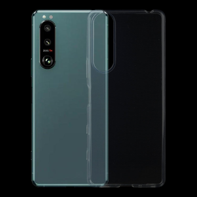 0.75mm Ultra-thin Transparent TPU Soft Protective Case, For Sony Xperia 5 III