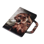 Lion Pattern Horizontal Flip Leather Case for Huawei MediaPad M5 Lite 8 / Honor Tab 5, with Holder & Card Slot & Wallet
