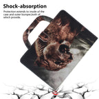 Lion Pattern Horizontal Flip Leather Case for Huawei MediaPad M5 Lite 8 / Honor Tab 5, with Holder & Card Slot & Wallet