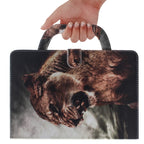 Lion Pattern Horizontal Flip Leather Case for Huawei MediaPad M5 Lite 8 / Honor Tab 5, with Holder & Card Slot & Wallet