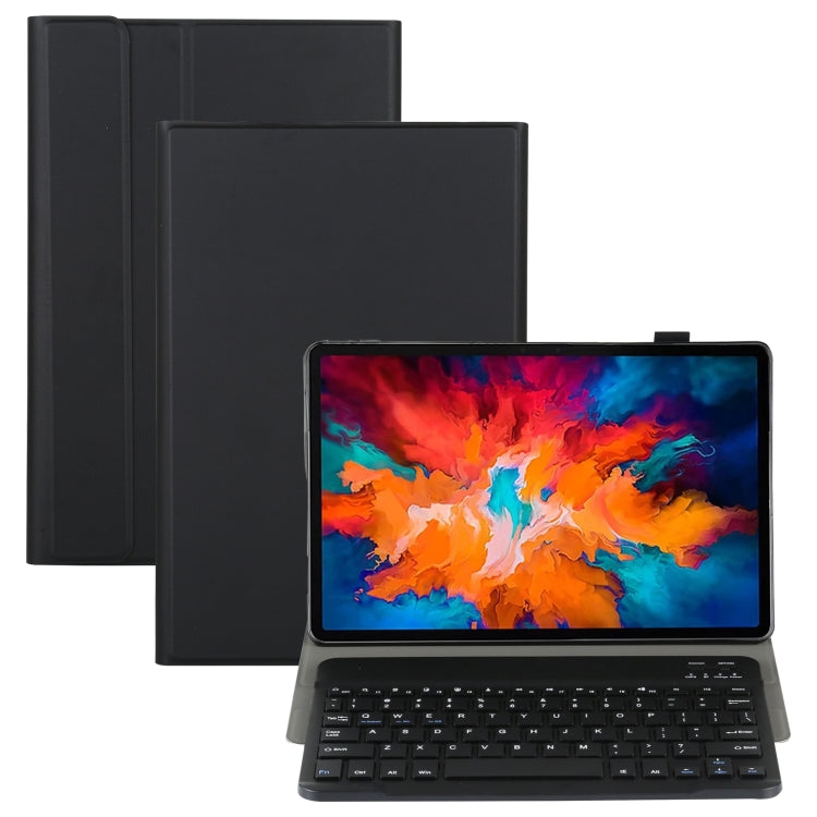 AM13 2 in 1 Removable Bluetooth Keyboard + Protective Leather Tablet Case with Holder for Lenovo Tab P11 Pro (TB-XJ706F)