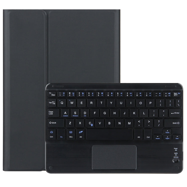 DY-M10ReL-C 2 in 1 Removable Bluetooth Keyboard + Protective Leather Tablet Case with Touchpad & Holder for Lenovo Tab M10 FHD REL