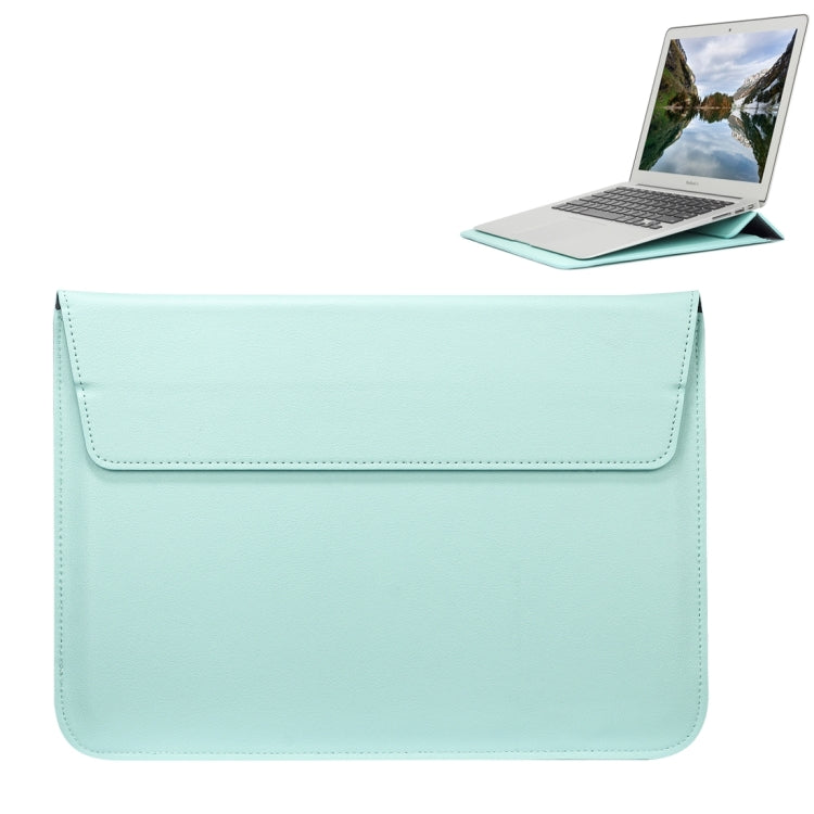 Universal Envelope Style PU Leather Case with Holder for Ultrathin Notebook Tablet PC 15.4 inch, Size: 39x28x1.5cm — Wine Red