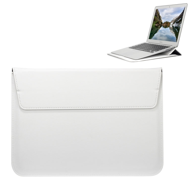 Universal Envelope Style PU Leather Case with Holder for Ultrathin Notebook Tablet PC 15.4 inch, Size: 39x28x1.5cm — Brown