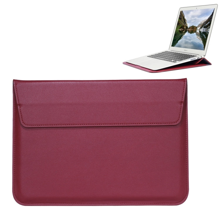 Universal Envelope Style PU Leather Case with Holder for Ultrathin Notebook Tablet PC 15.4 inch, Size: 39x28x1.5cm — view 12