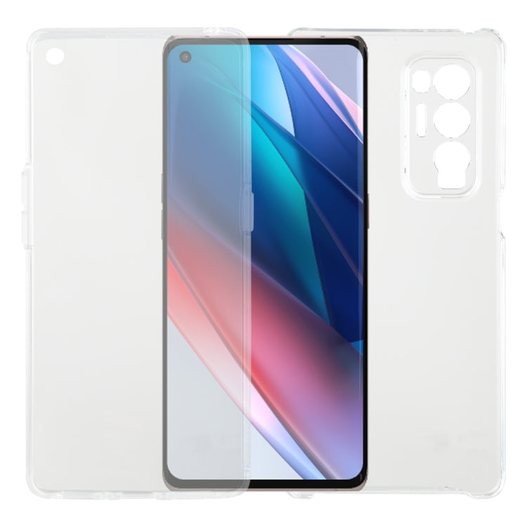 PC+TPU Ultra-thin Double-sided Full Coverage Transparent Soft Case, For OPPO Find X3 Neo
