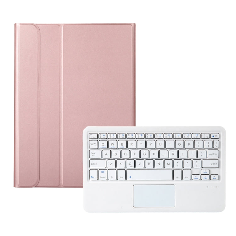 AK10-A 2 in 1 Detachable Bluetooth Keyboard + Lambskin Texture TPU Protective Leather Tablet Case with Touchpad & Holder for Lenovo Qitian K10 TB-X6C6X — view 7