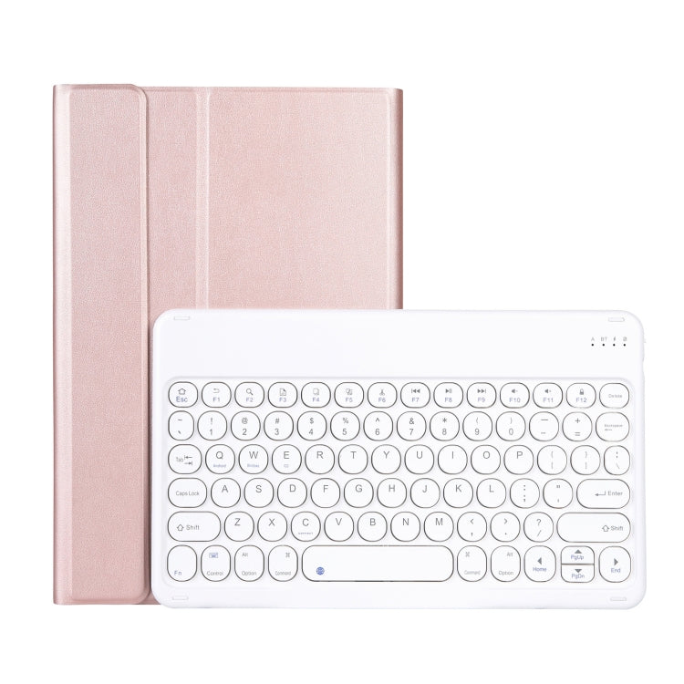 YAK10 2 in 1 Detachable Round Keycap Bluetooth Keyboard + Lambskin Texture TPU Protective Leather Tablet Case with Holder for Lenovo Qitian K10 TB-X6C6X — view 6