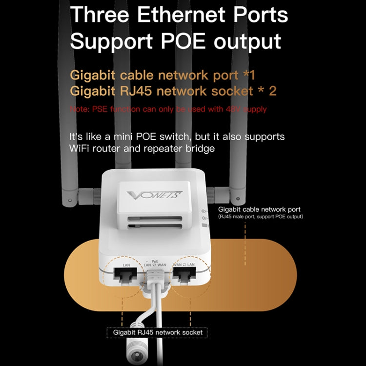 VONETS VAR600-H 600Mbps Wireless Bridge WiFi Repeater