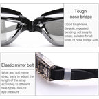 High-definition Waterproof Fogproof Swimming Goggles with Swimming Cap