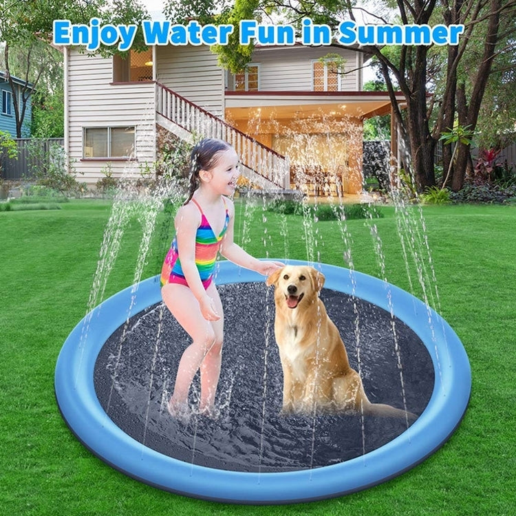 PVC Sprinkler Splash Mat for Kids Outdoor Lawn Water Fun, Diameter: 190cm