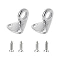 316 Stainless Steel Yacht Fender Hook Ring Coat Hook with 2 x 3.9x13 Screws