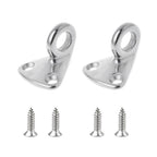 316 Stainless Steel Yacht Fender Hook Ring Coat Hook with 2 x 3.9x13 Screws